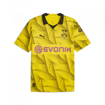 Borussia Dortmund Soccer Jersey Replica Third Yellow / Black 2023/24 Mens