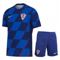 Croatia Soccer Jersey + Short Replica Away Euro 2024 Mens