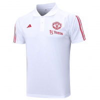 Manchester United Soccer Polo Replica White Core 2023/24 Mens