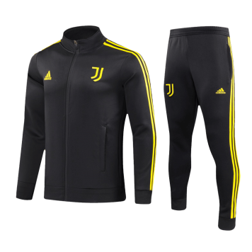 Juventus Soccer Jacket + Pants Replica Black 2023/24 Mens