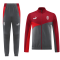 AC Milan Soccer Jacket + Pants Replica Red&Gray 2024/25 Mens