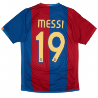 Barcelona Soccer Jersey Replica Retro Home 2006/2007 Mens (Messi #19)