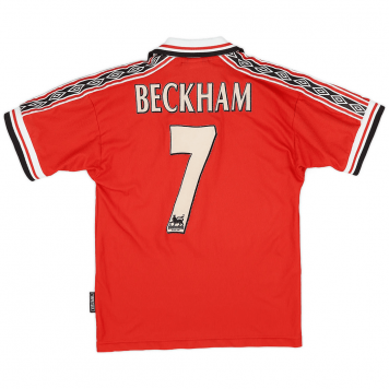 Manchester United Soccer Jersey Replica Retro Home 1999/2000 Mens (Beckham #7)