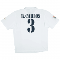 Real Madrid Soccer Jersey Replica Retro Centenary Home 2002/2003 Mens (R.CARLOS #3)