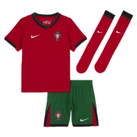 Portugal Soccer Whole Kit Jersey + Short + Socks Replica Home Euro 2024 Youth