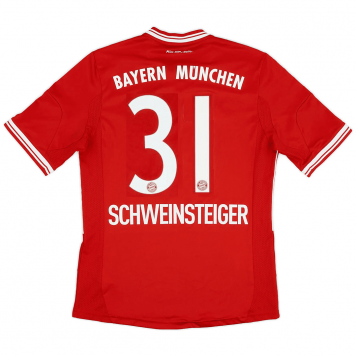 Bayern Munich Soccer Jersey Replica Retro Home UCL Final 2013/2014 Mens (Schweinsteiger #31)
