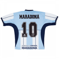 Argentina Soccer Jersey Replica Retro Farewell Diego Testimonial 2001 Mens (Maradona #10)