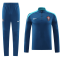 Portugal Soccer Sweatshirt + Pants Replica Zipper Blue 2024/25 Mens