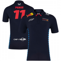 Oracle Red Bull F1 Racing Team Polo Shirt Sergio Perez 2024 Mens