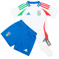 Italy Soccer Whole Kit Jersey + Short + Socks Replica Away Euro 2024 Youth