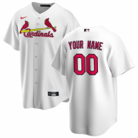 St. Louis Cardinals 2020 Home White Replica Custom Jersey Mens