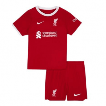Discount Youth Liverpool Home Soccer Jersey + Short Replica 2023/24