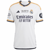 Real Madrid Soccer Jersey Replica Home UCL FINAL 2023/24 Mens (Player Version)