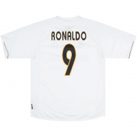 Real Madrid Soccer Jersey Replica Retro Home 2003/2004 Mens (Ronaldo #9)