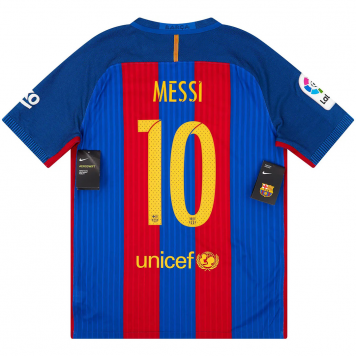 Barcelona Soccer Jersey Replica Retro Home 2016/17 Mens (Messi #10)