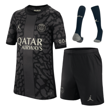PSG Soccer Whole Kit Jersey + Short + Socks Replica Third 2023/24 Youth