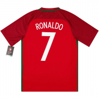 Portugal Soccer Jersey Replica Retro Home Euro Cup 2016 Mens (Ronaldo #7)