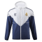 Real Madrid Windbreaker Jacket White&Navy 2023/24 Mens (Hoodie)