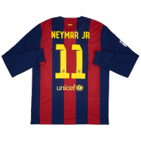 Barcelona Soccer Jersey Replica Retro Home Long Sleeve 2014/15 Mens (Neymar JR #11)
