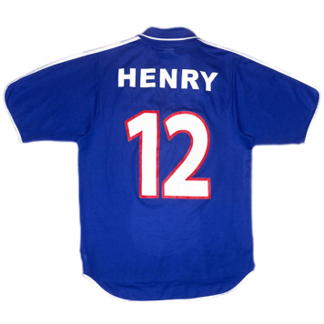 France Soccer Jersey Replica Retro Home Euro Cup 2000 Mens (HENRY #12)
