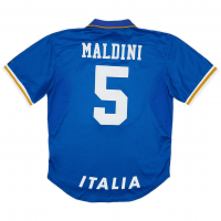 Italy Soccer Jersey Replica Retro Home Euro Cup 1996 Mens (Maldini #5)