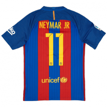Barcelona Soccer Jersey Replica Retro Home 2016/17 Mens (NEYMAR JR #11)