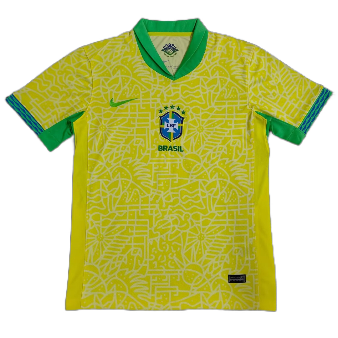 Brazil Soccer Jersey Replica Home 2024 Mens, Wholesale Brazil Soccer